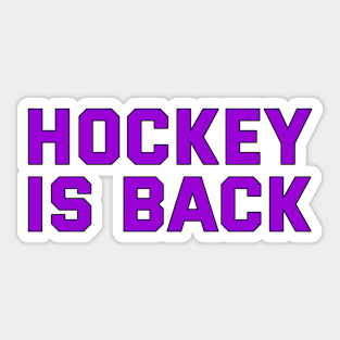 HOCKEY IS BACK Sticker